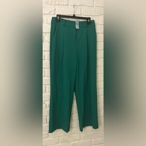 Loft NWT Green Peyton Trouser